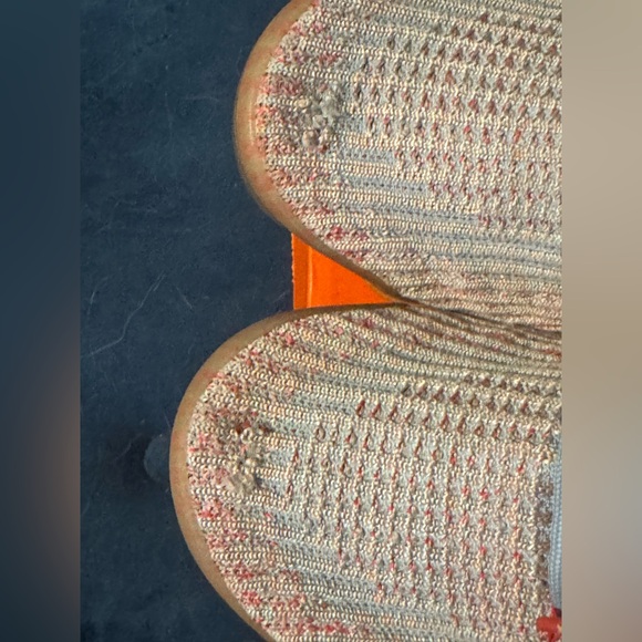 Nike Women's Air VaporMax Flyknit 3 Running Shoes Blue Orange AJ6910-400 - Picture 9 of 12